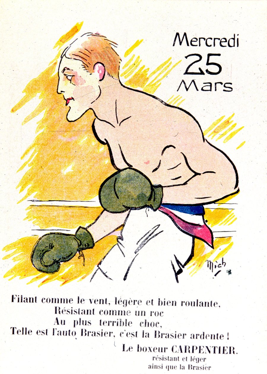 Der Boxer Georges Carpentier, ca. 1920 von Michel Liebeaux
