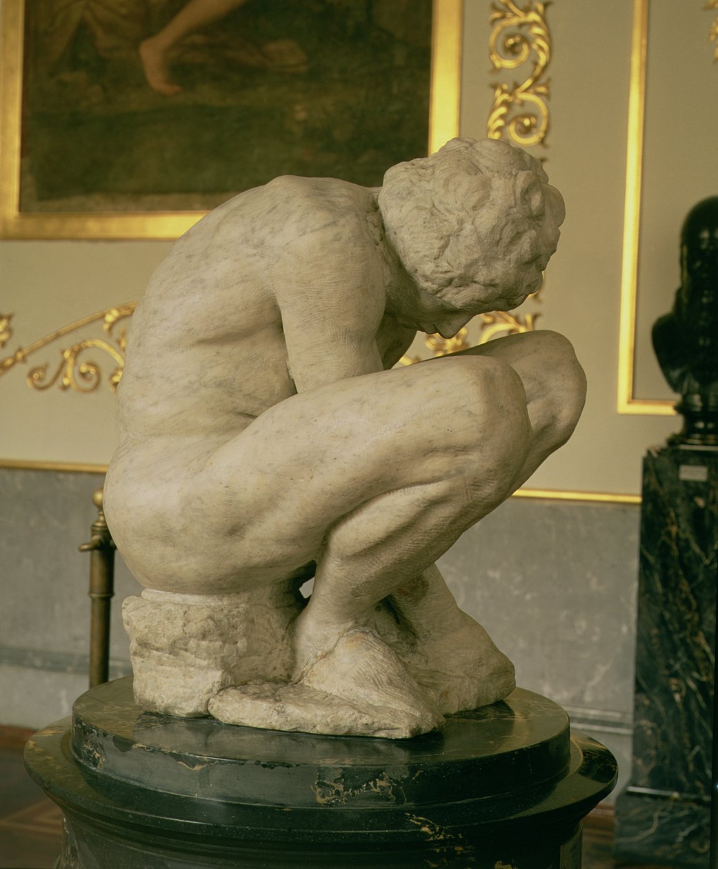 Kauernder Junge, ca. 1530-34 von Michelangelo Buonarroti