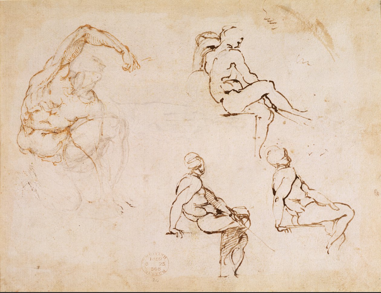 Figurenzeichnungen von Michelangelo Buonarroti