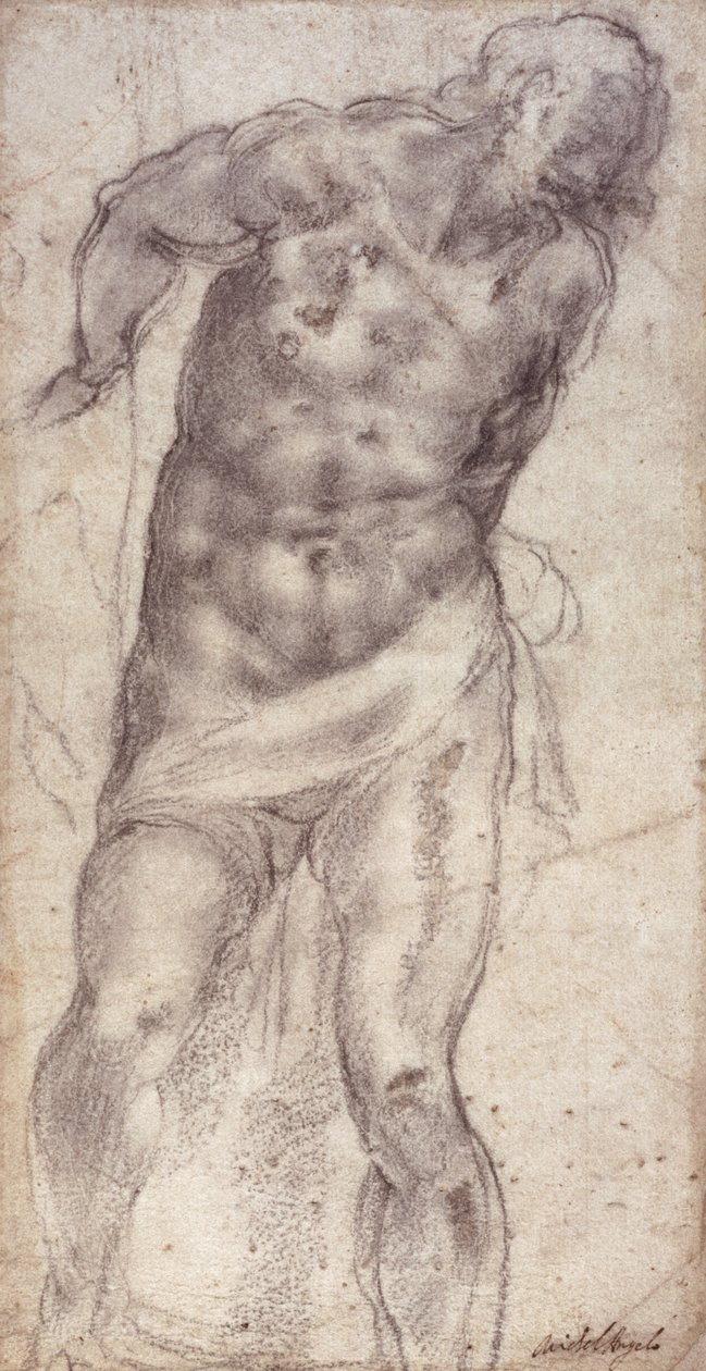 Figurenstudie von Michelangelo Buonarroti