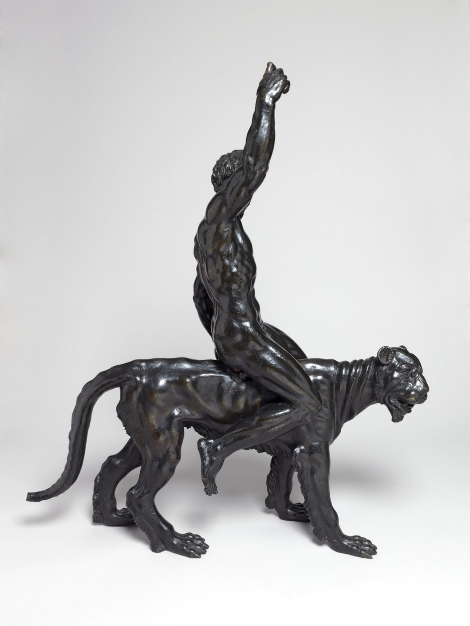 Nackte Bacchantinnen reiten auf Panthern von Michelangelo Buonarroti