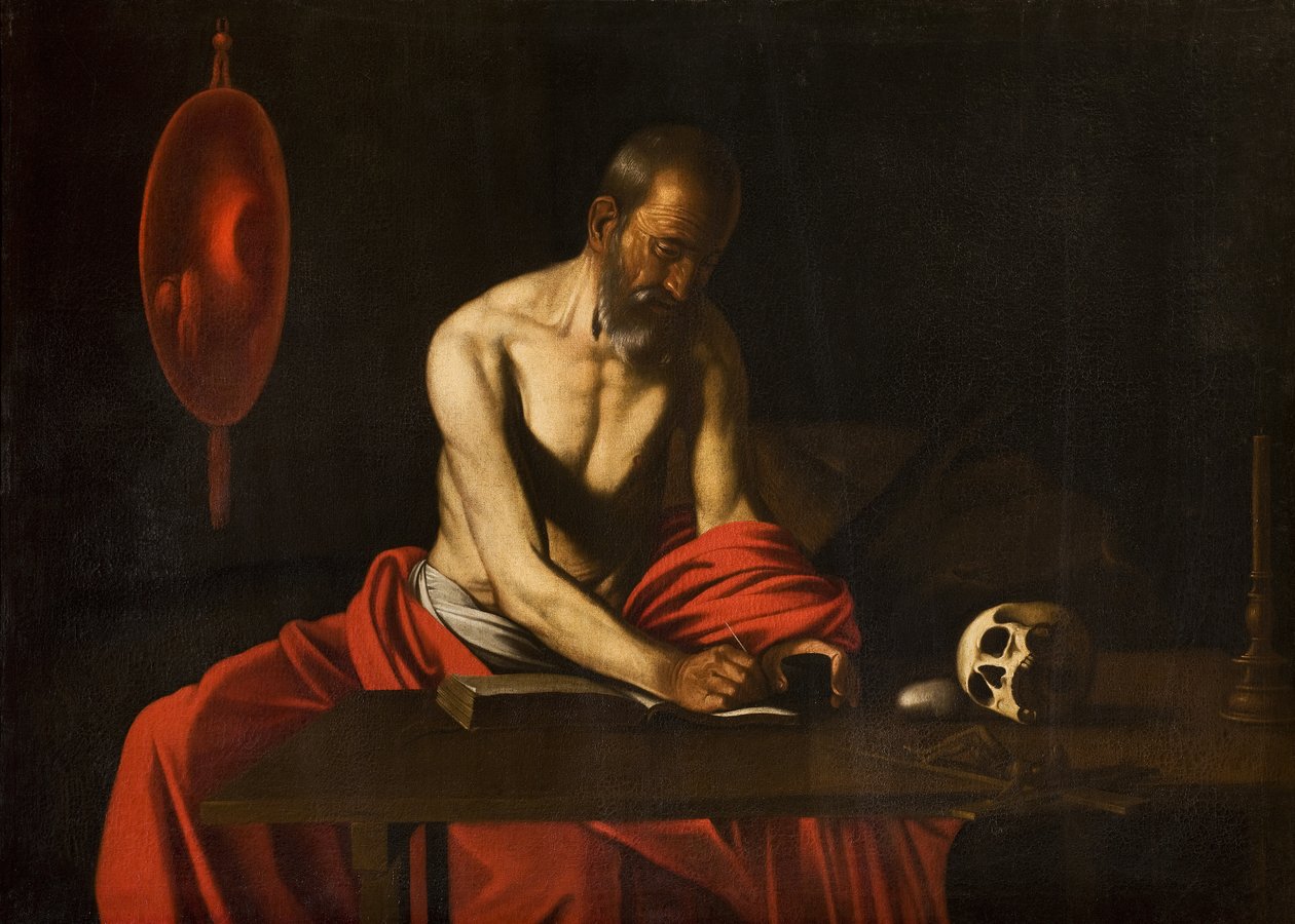 Heiliger Hieronymus, 1607 von Michelangelo Merisi Caravaggio