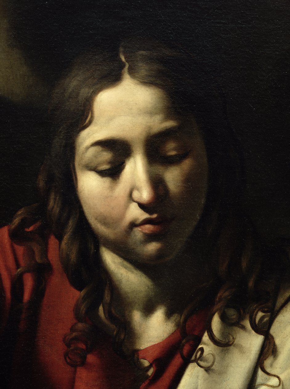 Das Abendmahl in Emmaus (Detail) von Michelangelo Merisi Caravaggio