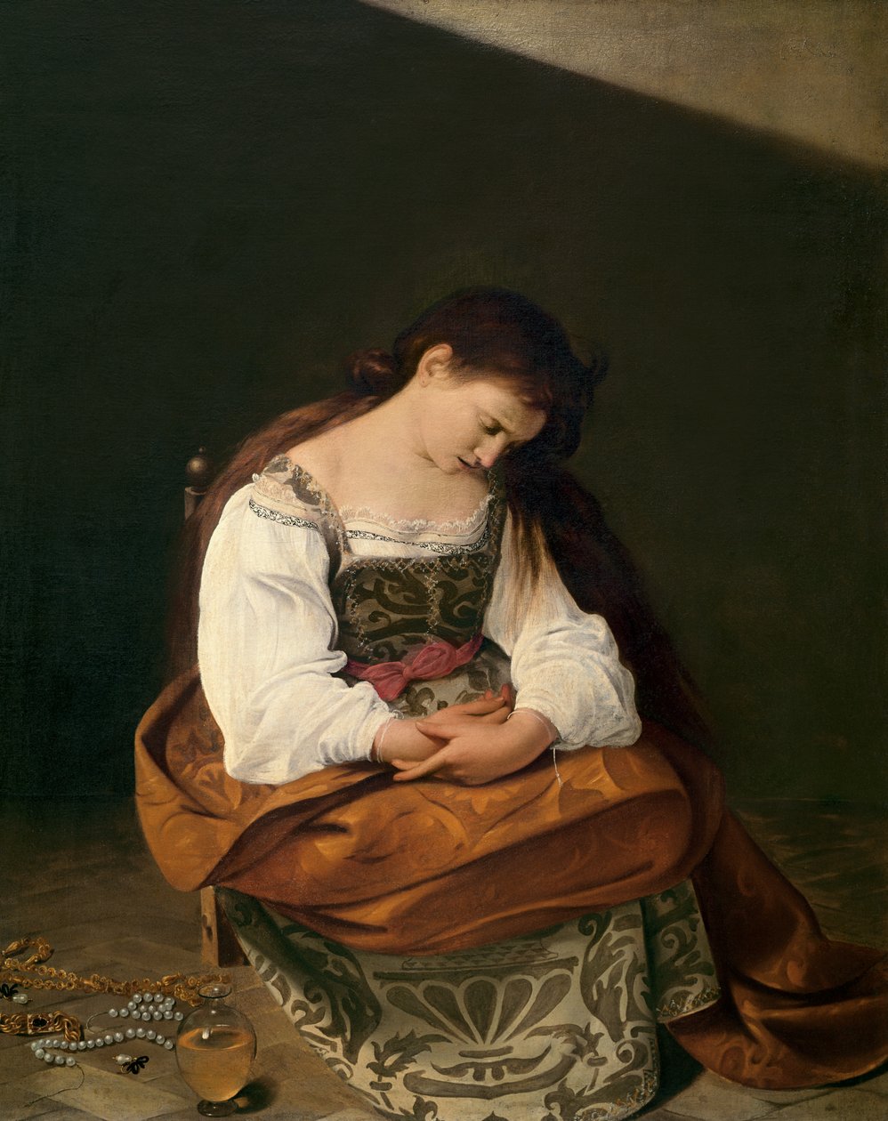 Die reuige Maria Magdalena, 1596-97 von Michelangelo Merisi Caravaggio