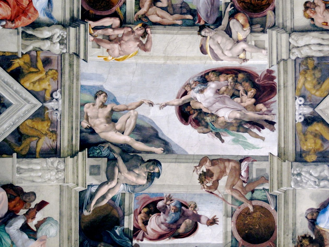 Die Erschaffung Adams von Michelangelo
