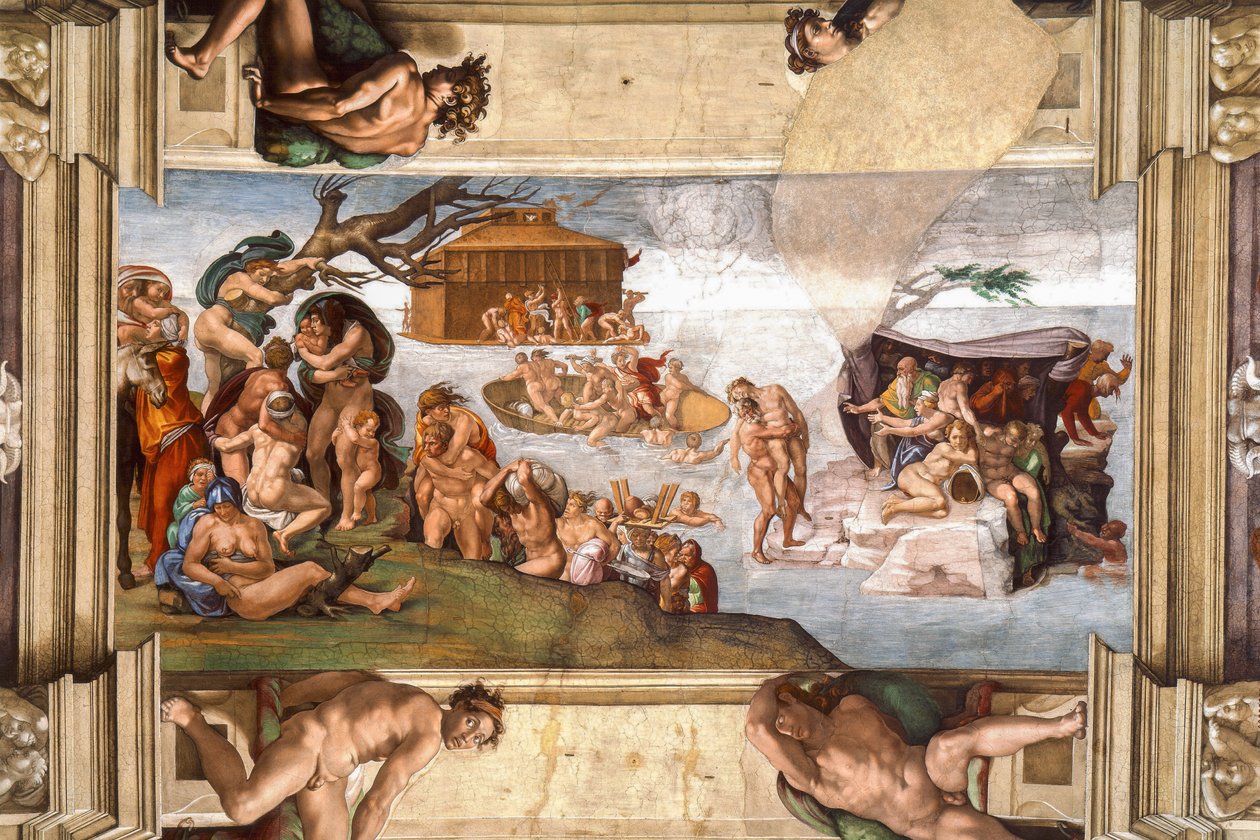 Die Sintflut von Michelangelo