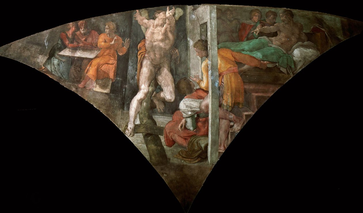Bestrafung Hamans von Michelangelo Buonarroti