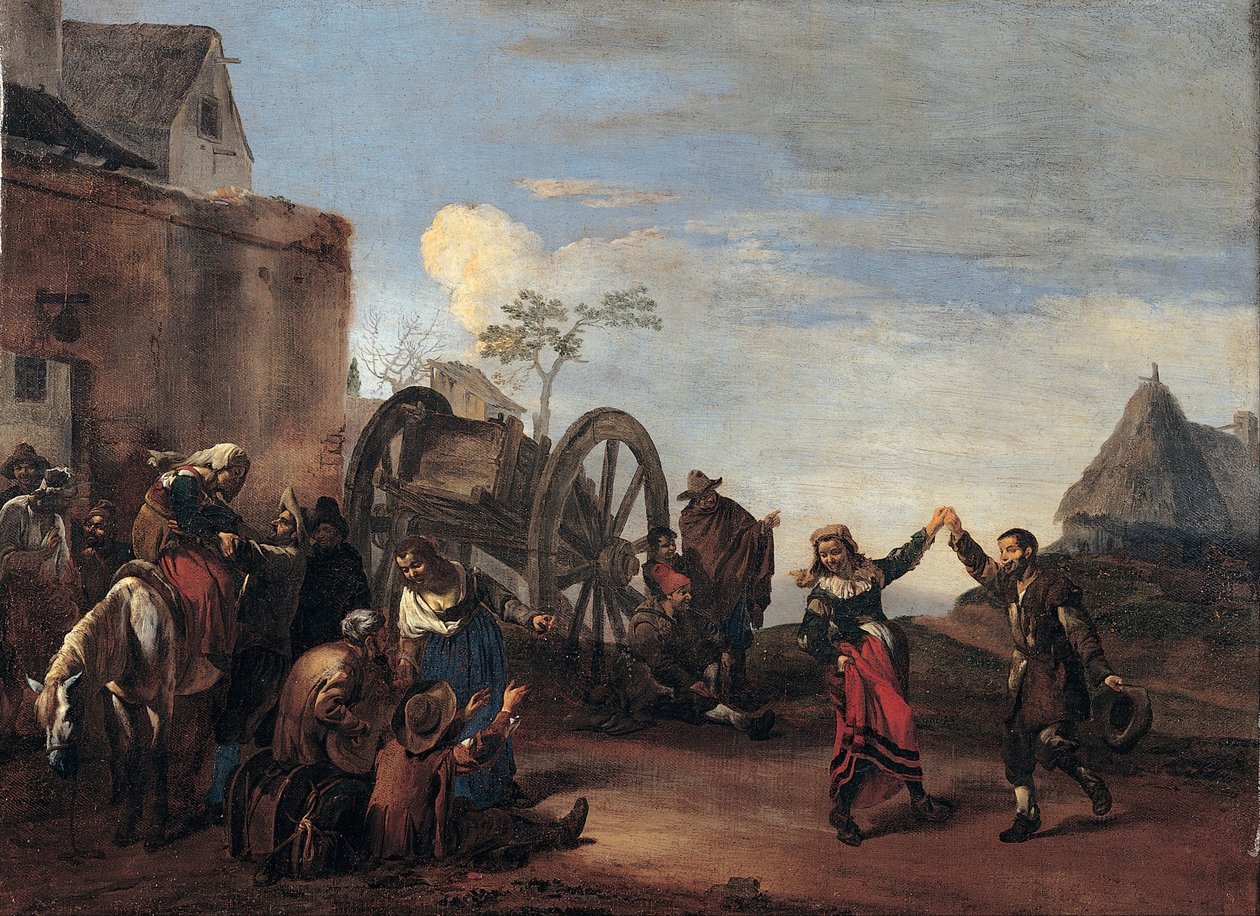 Bambocciata Kinderei, erstes Drittel des 17. Jahrhunderts von Michelangelo Cerquozzi