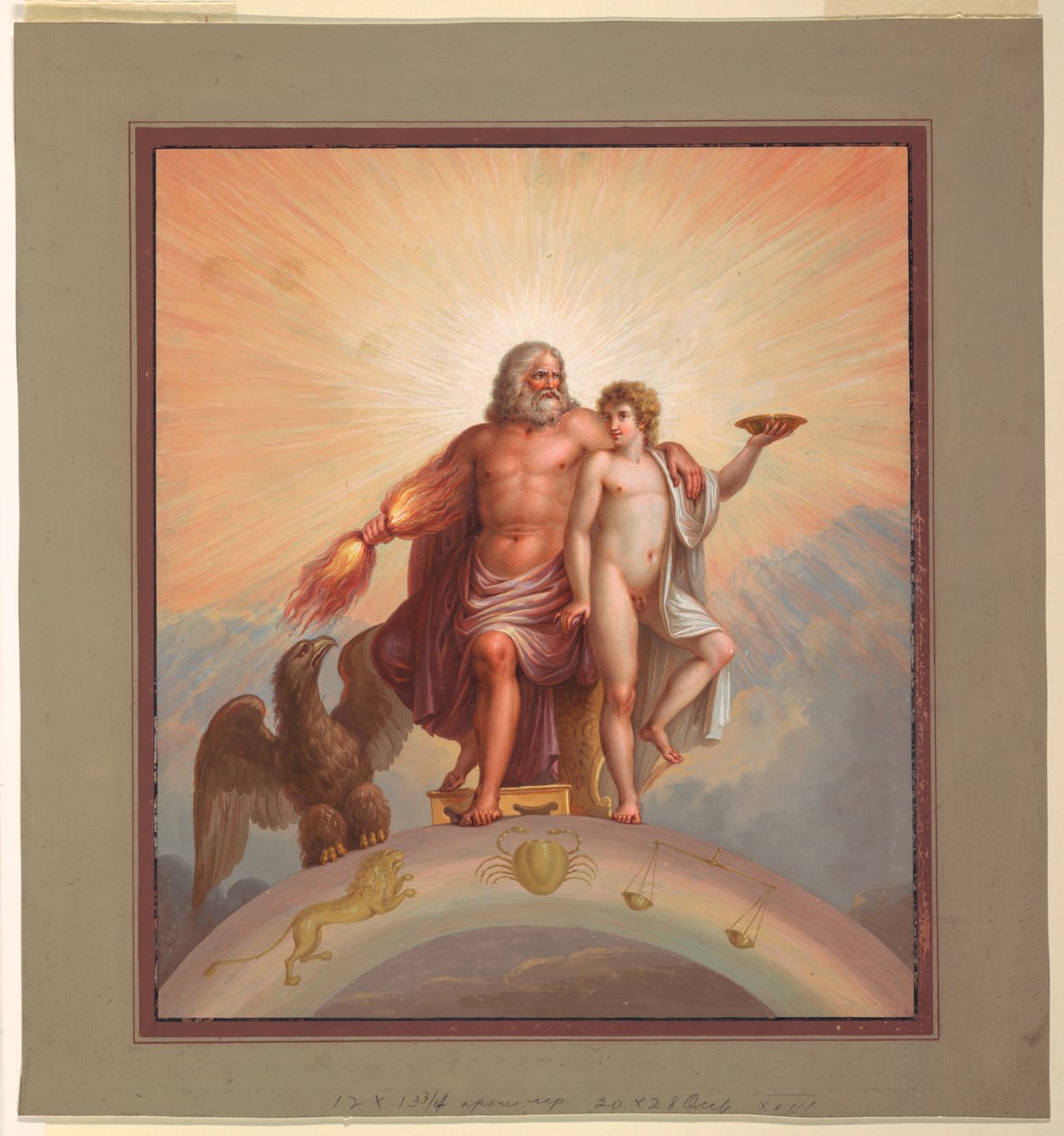Zeus und Ganymed von Michelangelo Maestri