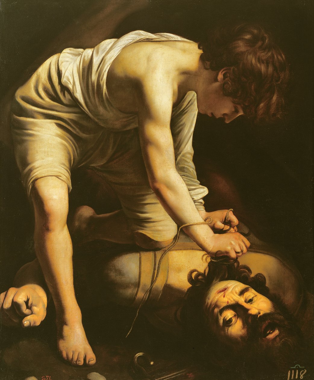 David siegreich über Goliath, um 1600 von Michelangelo Merisi Caravaggio
