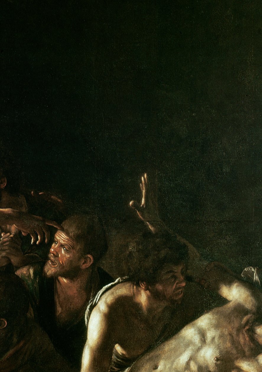 Auferstehung des Lazarus (Detail) von Michelangelo Merisi Caravaggio