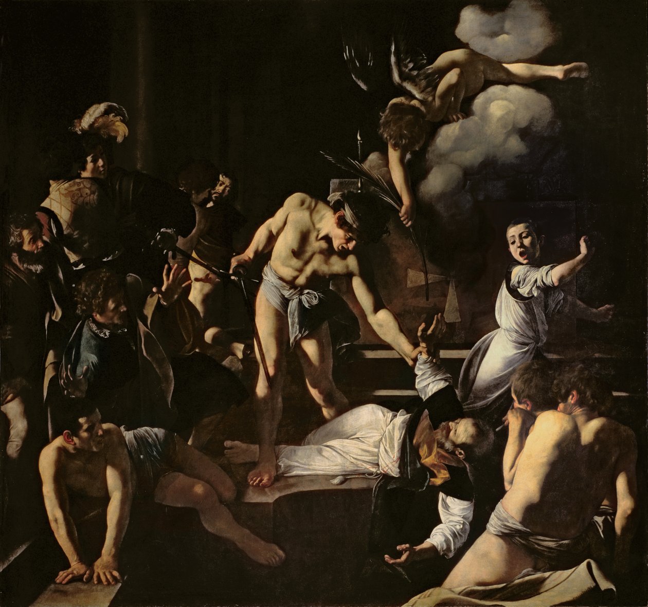 Das Martyrium des Heiligen Matthäus, 1599-1600 von Michelangelo Merisi Caravaggio