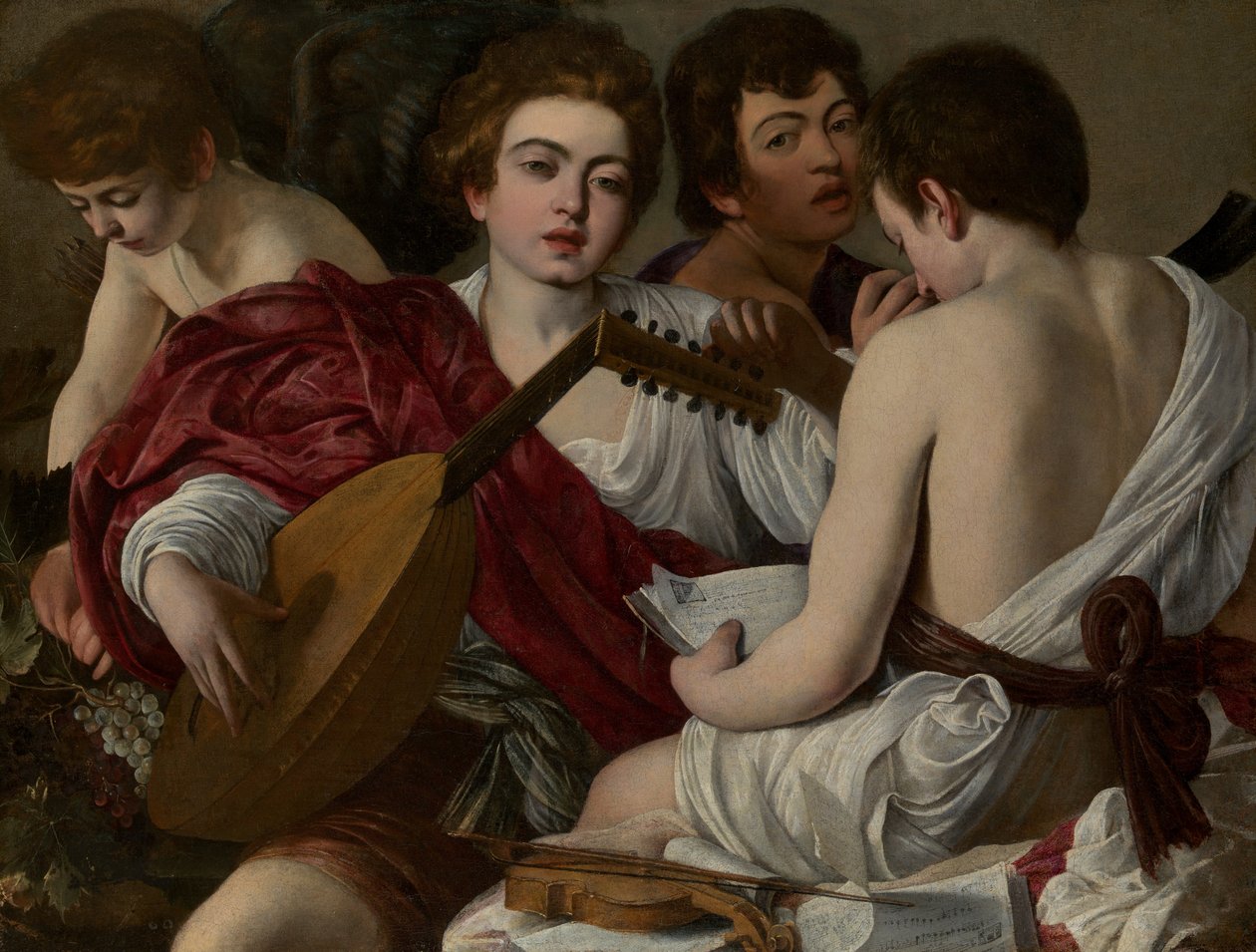 Die Musiker, 1597 von Michelangelo Merisi Caravaggio
