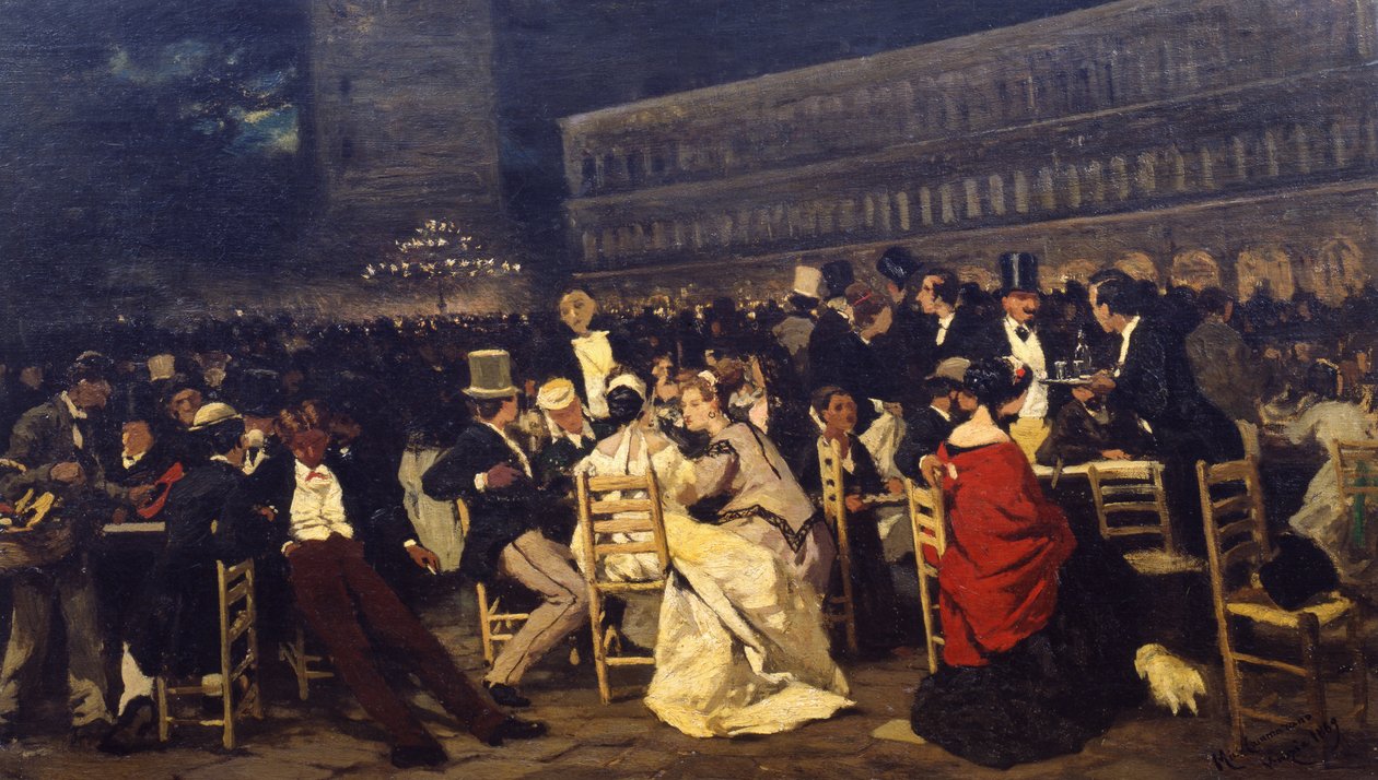 Piazza San Marco, 1869 von Michele Cammarano