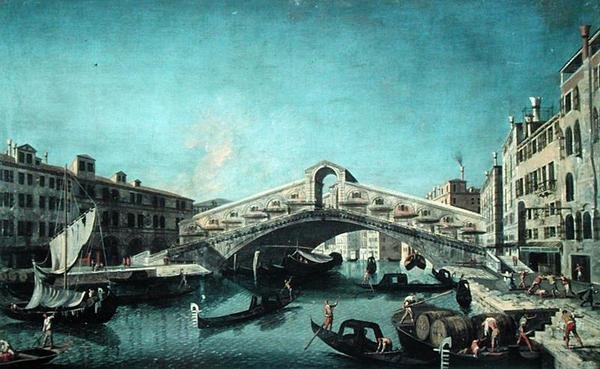 Die Rialtobrücke, Venedig von Michele Marieschi
