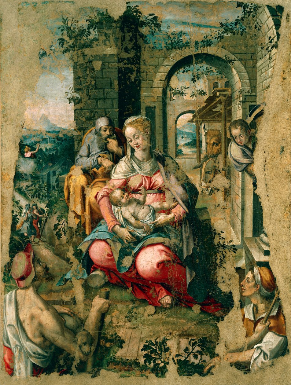 Krippe, von Michele Cavaro (1517-1584) von Michele (attr.) Cavaro