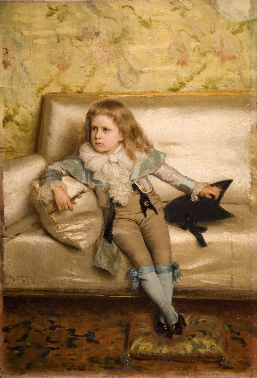 Porträt des Sohnes Edoardo von Michele Gordigiani