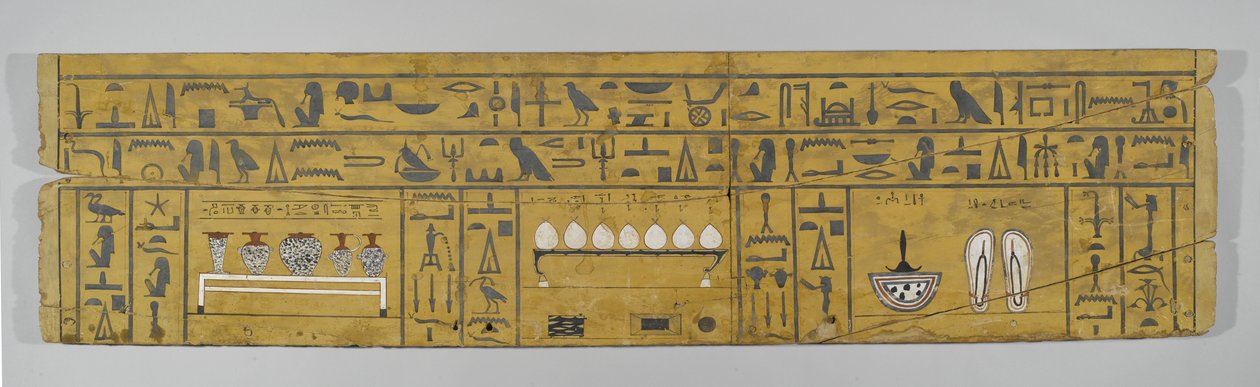 Tafel vom Sarg einer Frau, ca. 2008-1875 v. Chr. von Middle Kingdom Egyptian