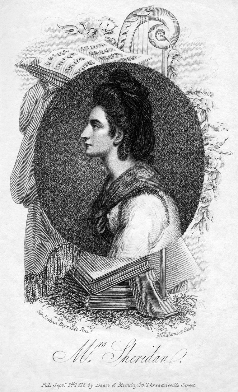 Elizabeth Ann Sheridan, englische Sängerin des 18. Jahrhunderts, 1816 von Middlemist
