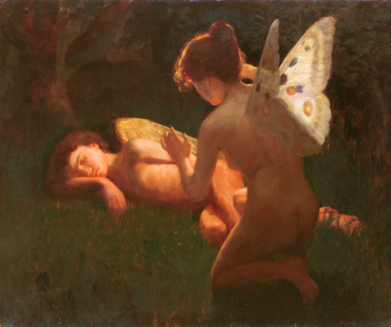 Amor und Psyche, 1898 von Middleton Jameson
