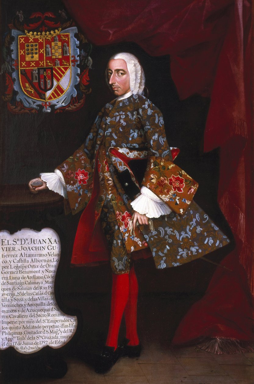 Don Juan Xavier Joaquín Gutiérrez Altamirano Velasco von Miguel Cabrera