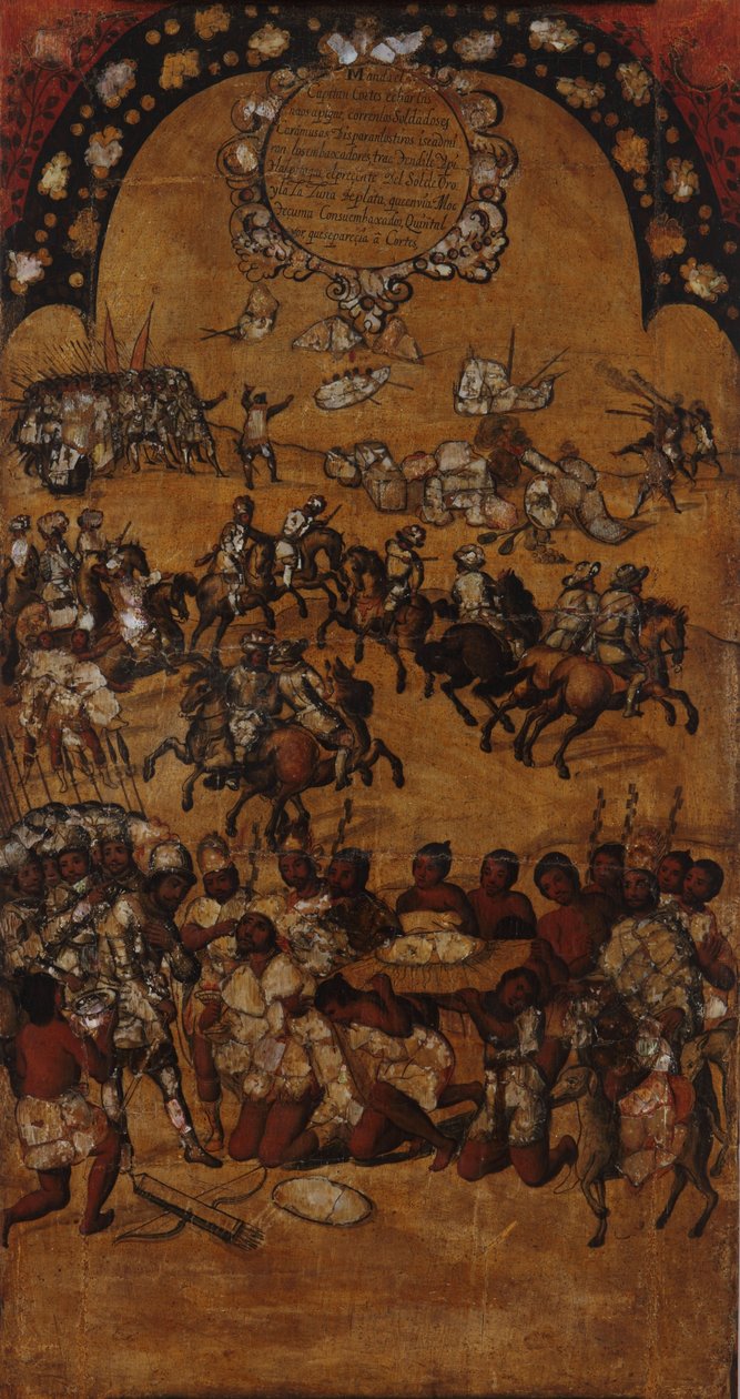 Die Eroberung Mexikos. Tafel II von Miguel Gonzales