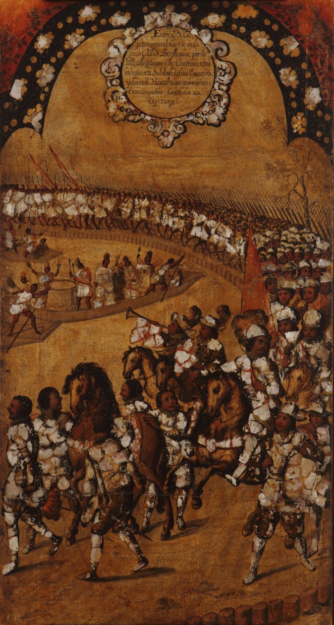 Die Eroberung von Mexiko. Tafel IX von Miguel Gonzales