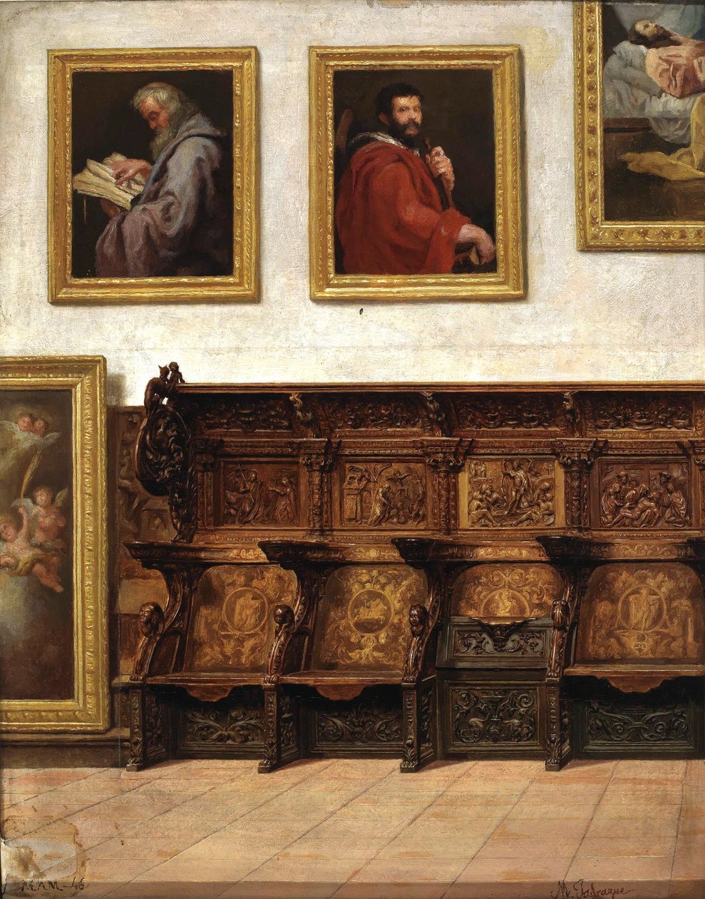 Studie einer Chorgestühl von Miguel Jadraque y Sánchez
