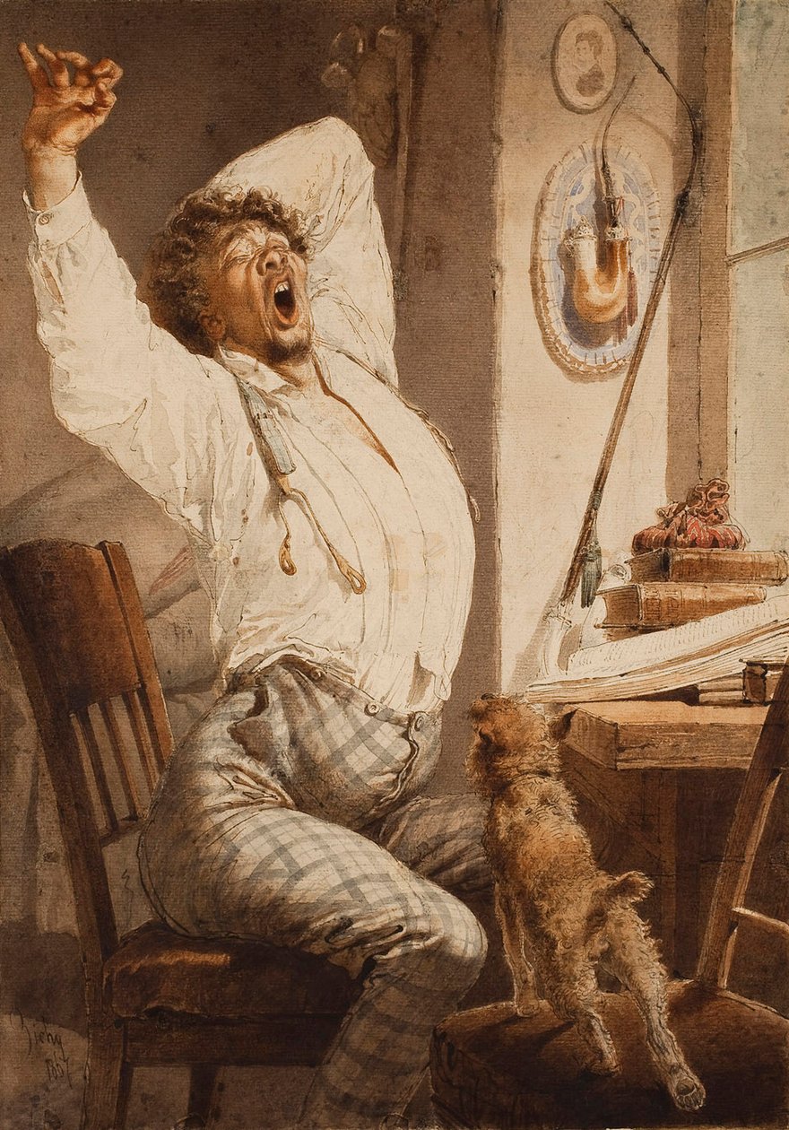 Junger Mann (Morgen) von Mihaly von Zichy