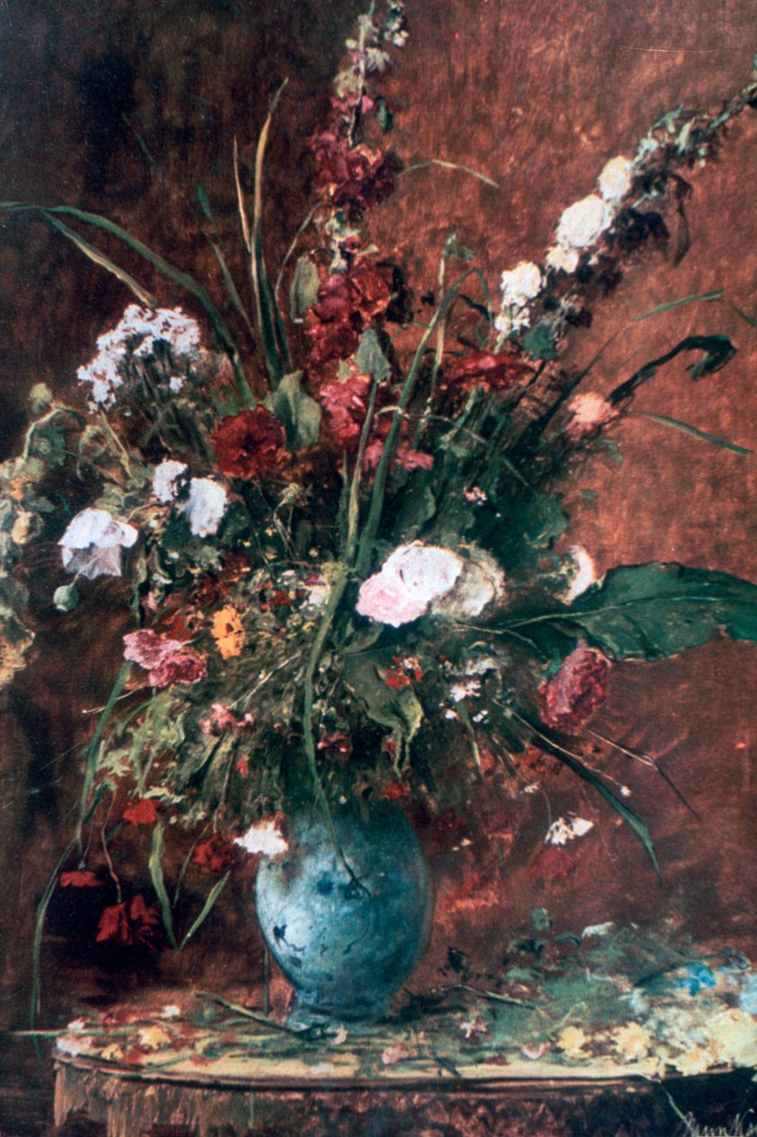 Großes Blumenstillleben, 1881 von Mihály Munkácsy