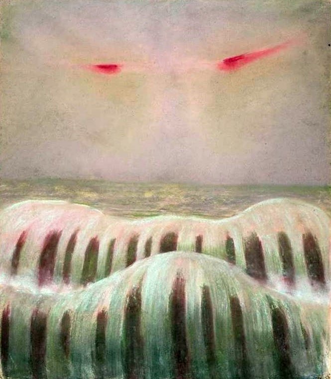 Die Sintflut - Seelandschaft von Mikalojus Konstantinas Čiurlionis