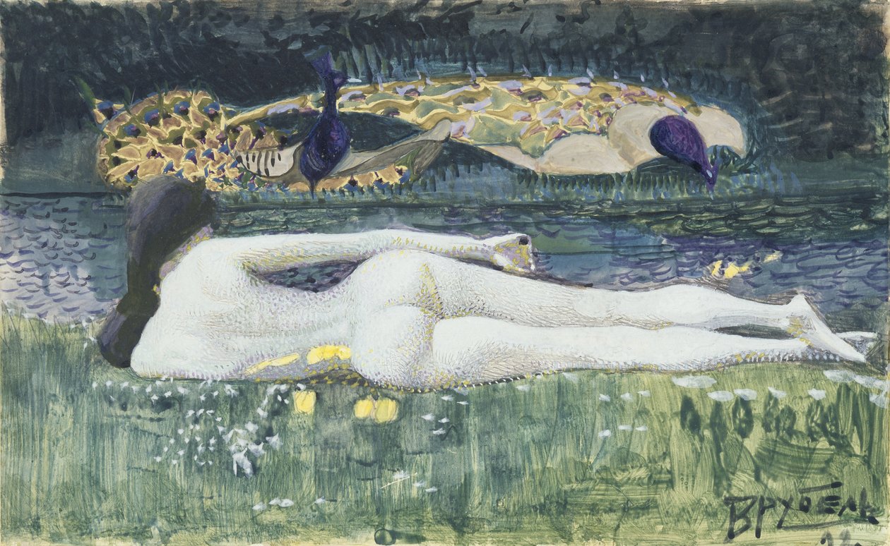 Liegender Akt, 1902 von Mikhail Aleksandrovich Vrubel