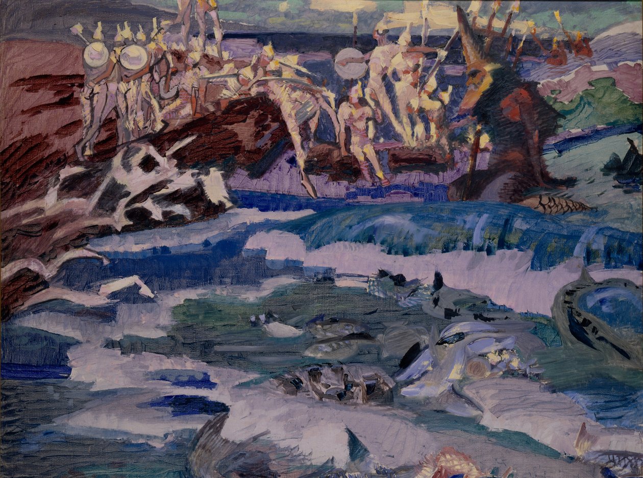 Dreiunddreißig Bogatyren, 1901 von Mikhail Aleksandrovich Vrubel