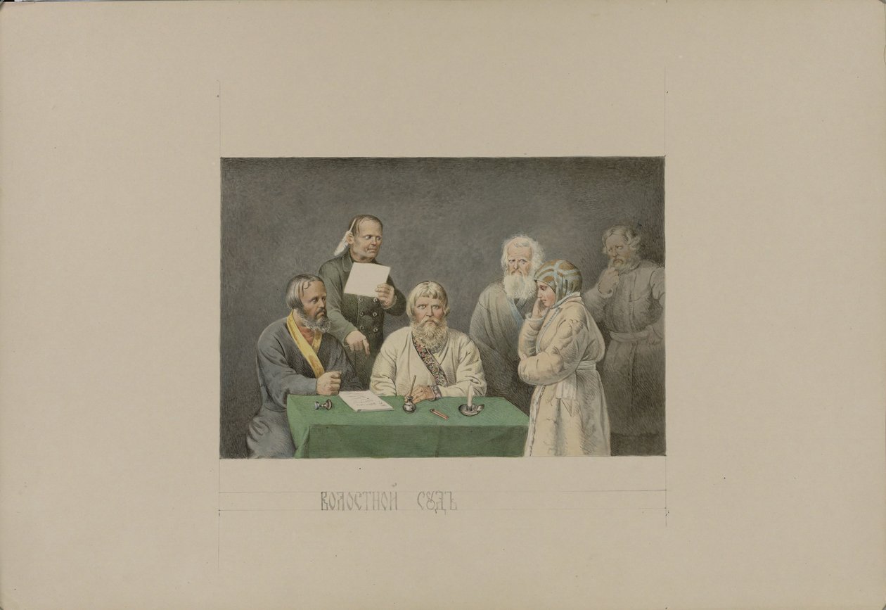 Volost-Gericht, 1862 von Mikhail Stepanovich Znamensky