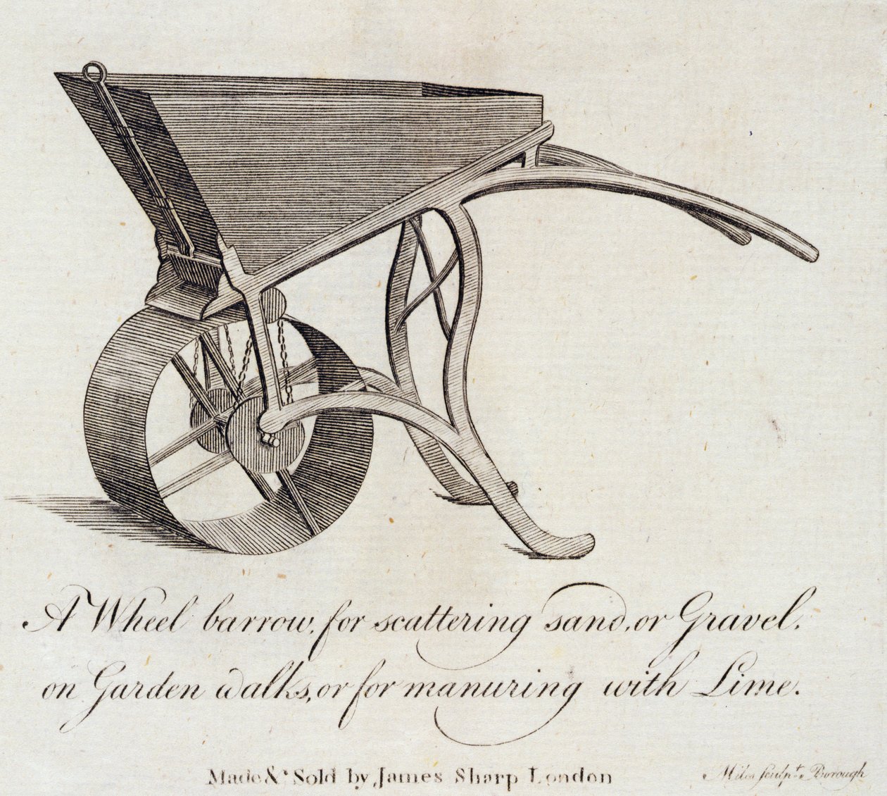 Schubkarre, 1773 von Miles