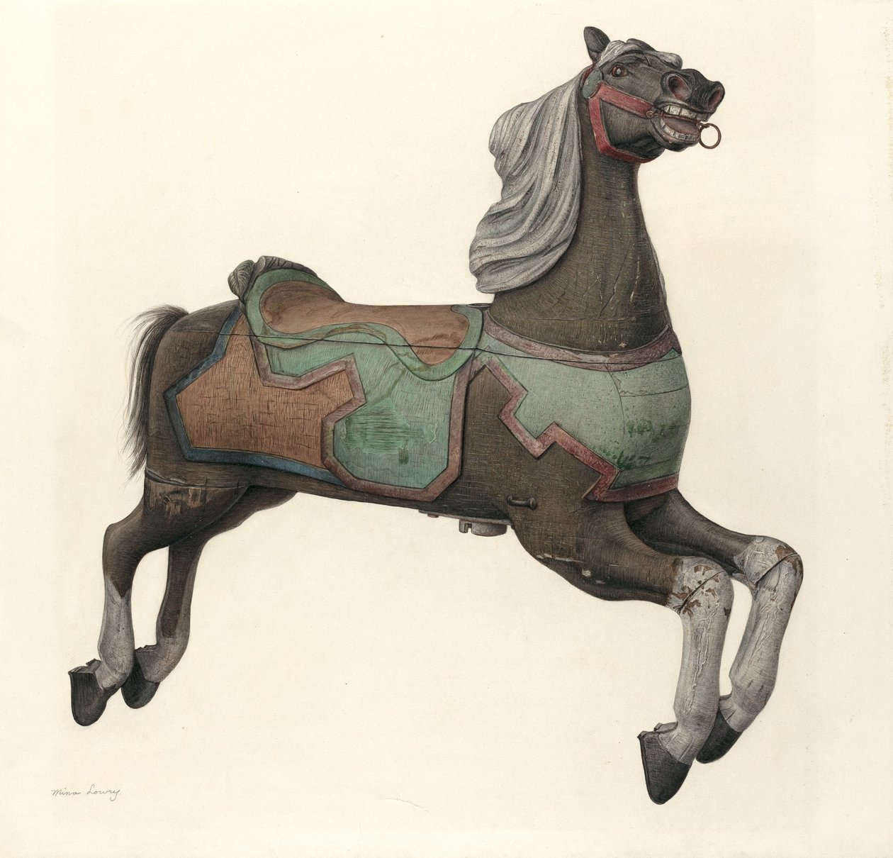 Karussellpferd von Mina Lowry