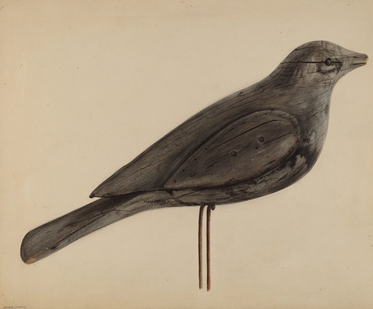 Lockvogel (Möwe) von Mina Lowry