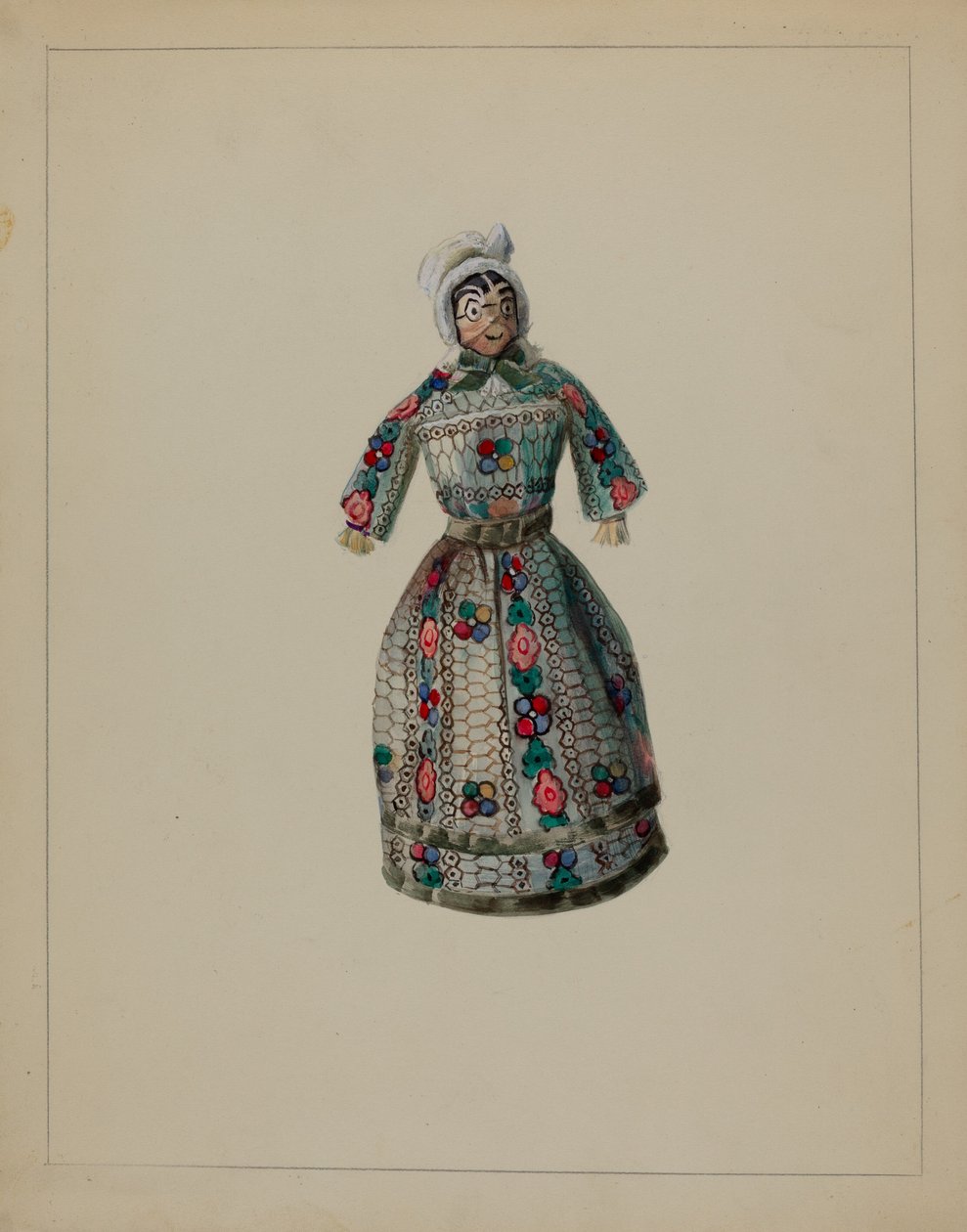 Puppe, ca. 1936 von Mina Lowry