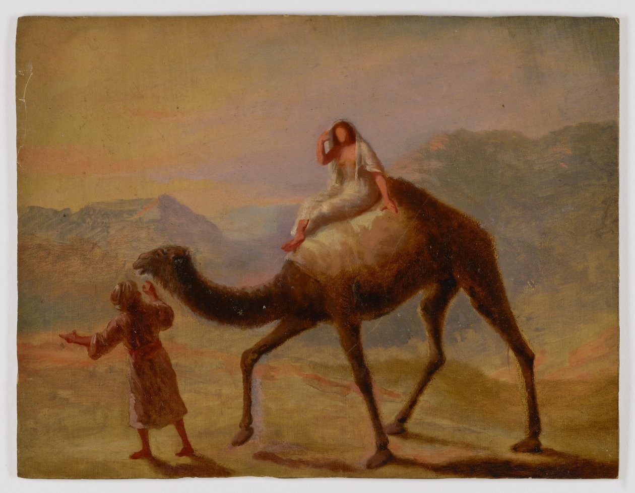 Mann mit Frau auf Kamel von Miner Kilbourne Kellogg