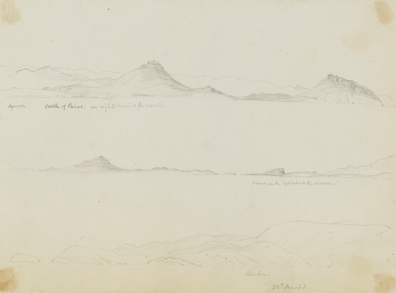Naxos/Burg von Paros von Miner Kilbourne Kellogg