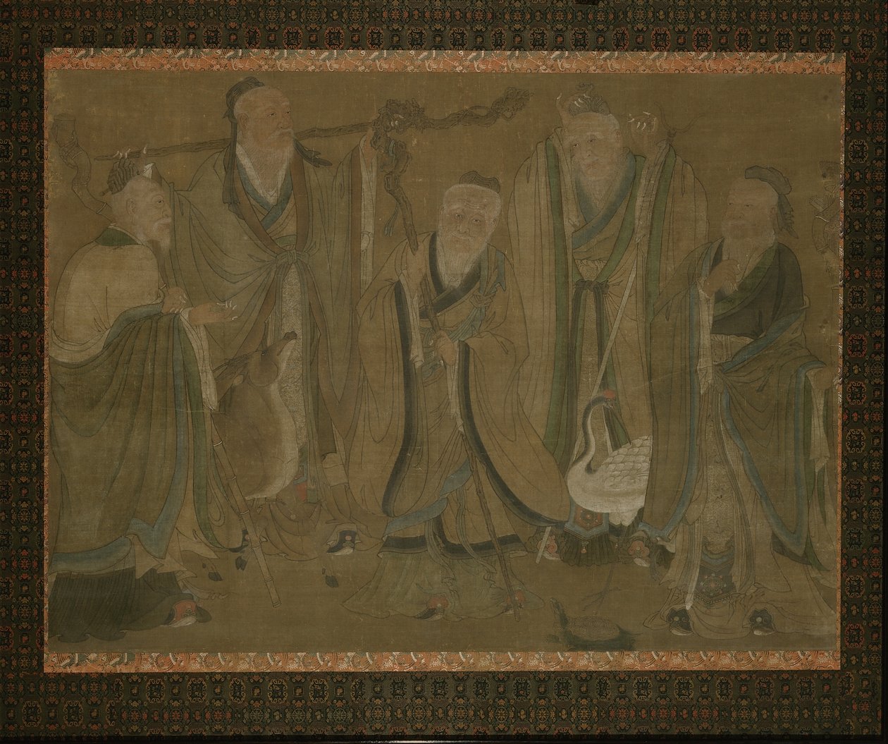 Fünf Weise, 15.-frühes 16. Jahrhundert von Ming Dynasty Chinese School