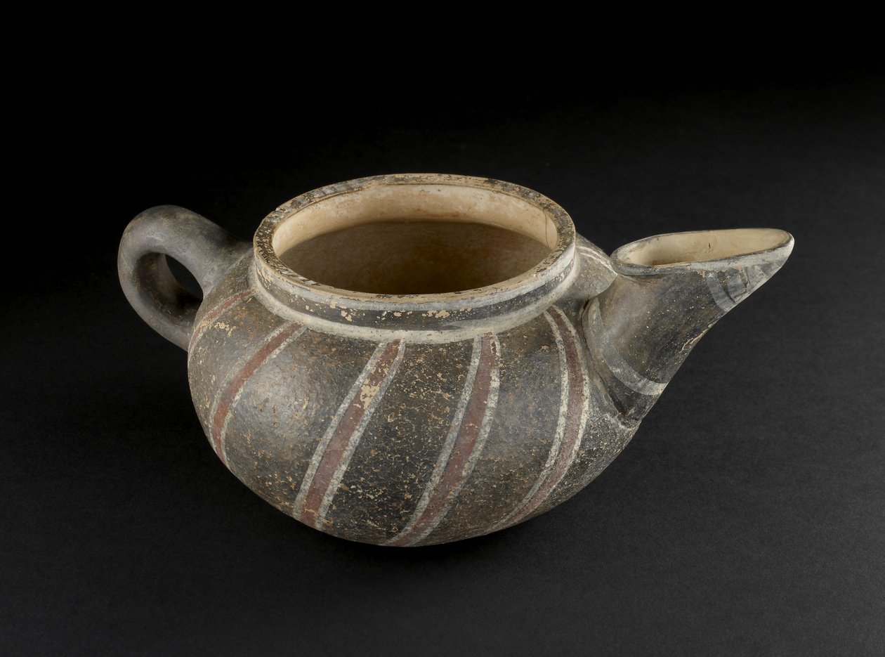 Gefäß mit Ausguss, Knossos, Kreta, ca. 1500 v. Chr. (bemalte Irdenware) von Minoan