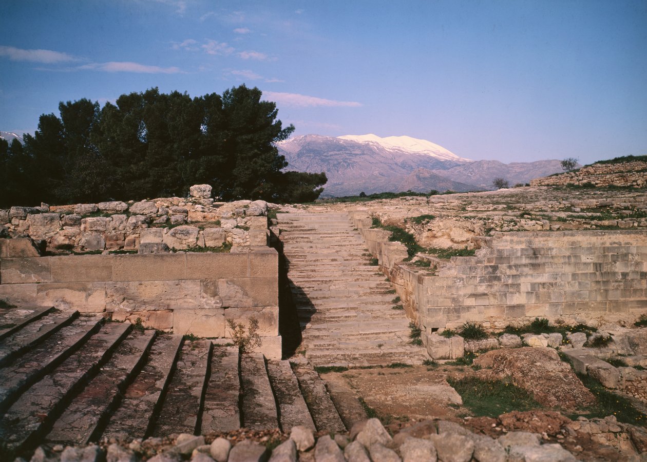Ansicht des Palastes, ca.1900-1700 v. Chr. von Minoan