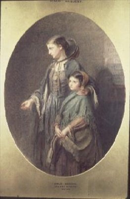 Bettelnde Mädchen von Miss Adelaide Burgess