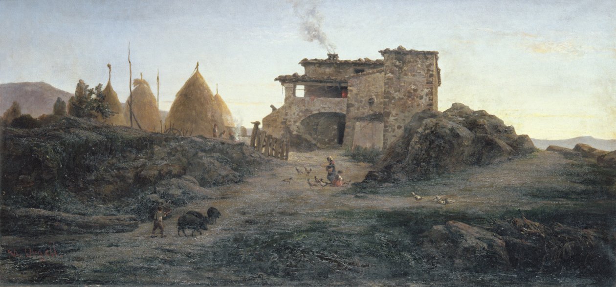 Ländliches Gebiet, 1906 von Modest Urgell