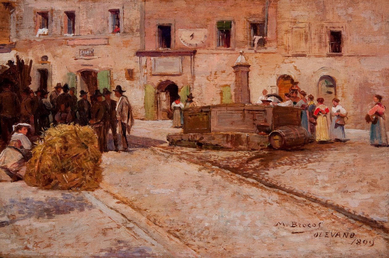 Straße in Italien von Modesto Brocos