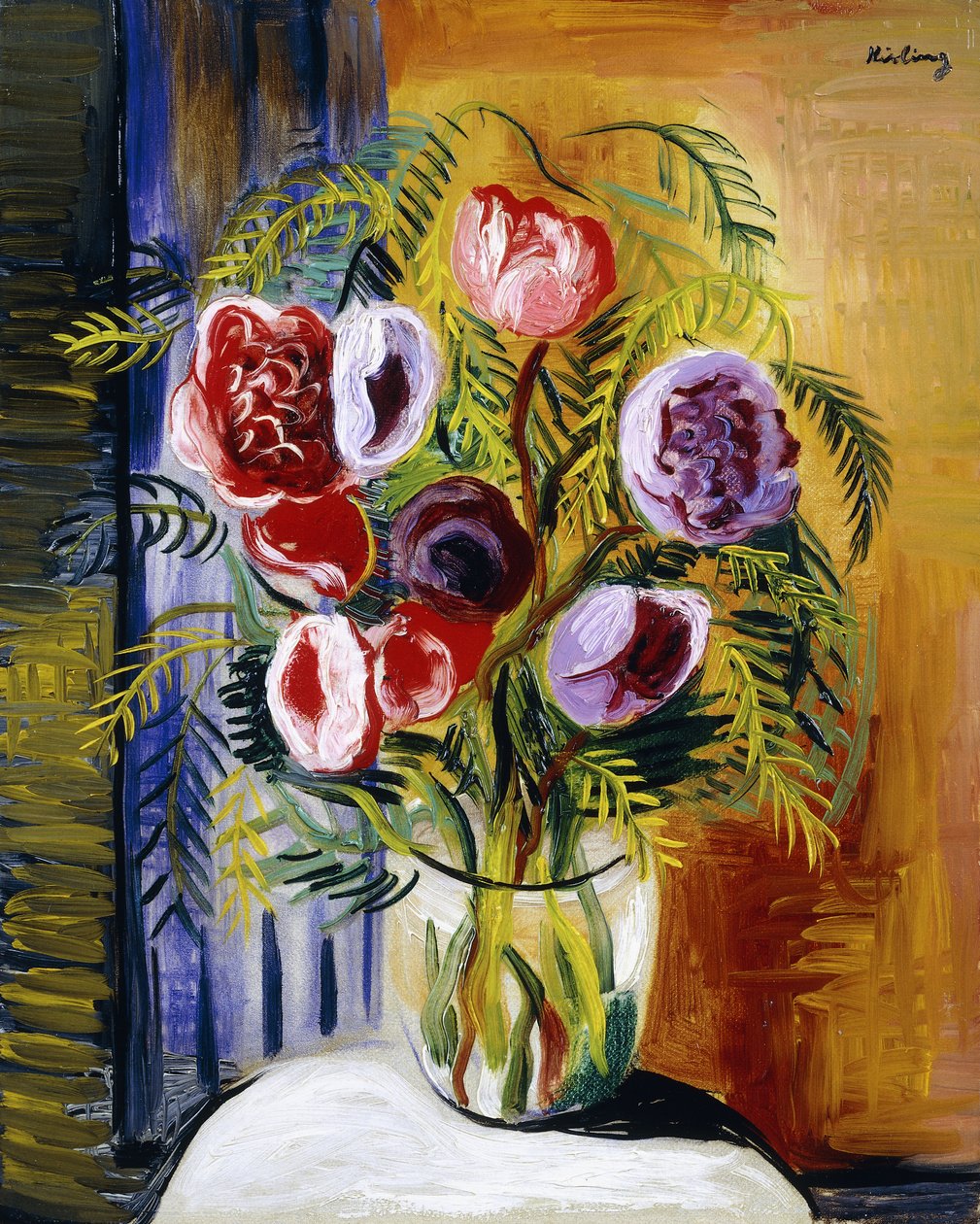 Blumen in einer Vase von Moise Kisling