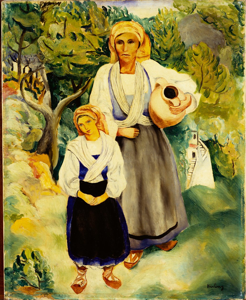 Italienische Bauern von Moise Kisling