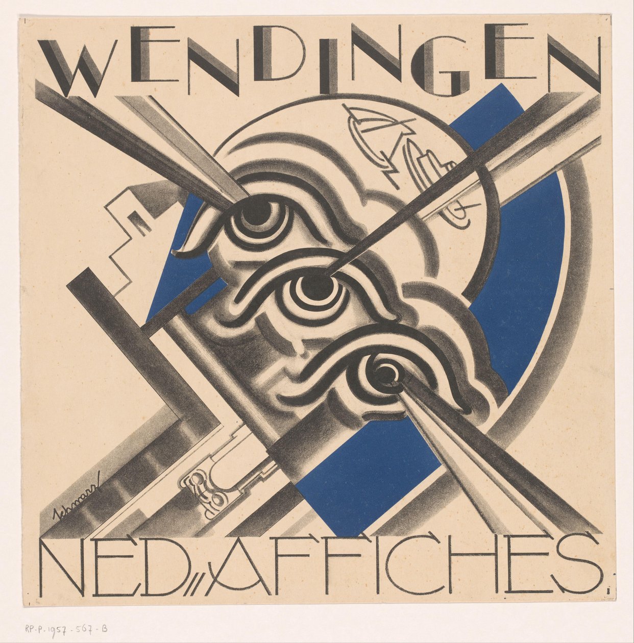 Umschlagentwurf für: Wendingen, 1931 von Mommie Schwarz