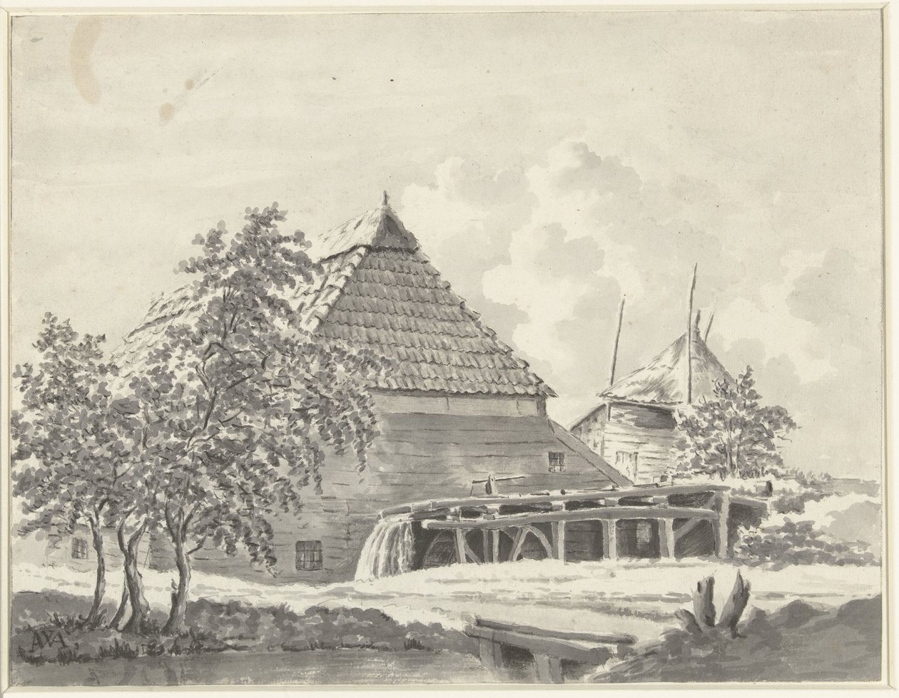 Wassermühle von Monogrammist AWA